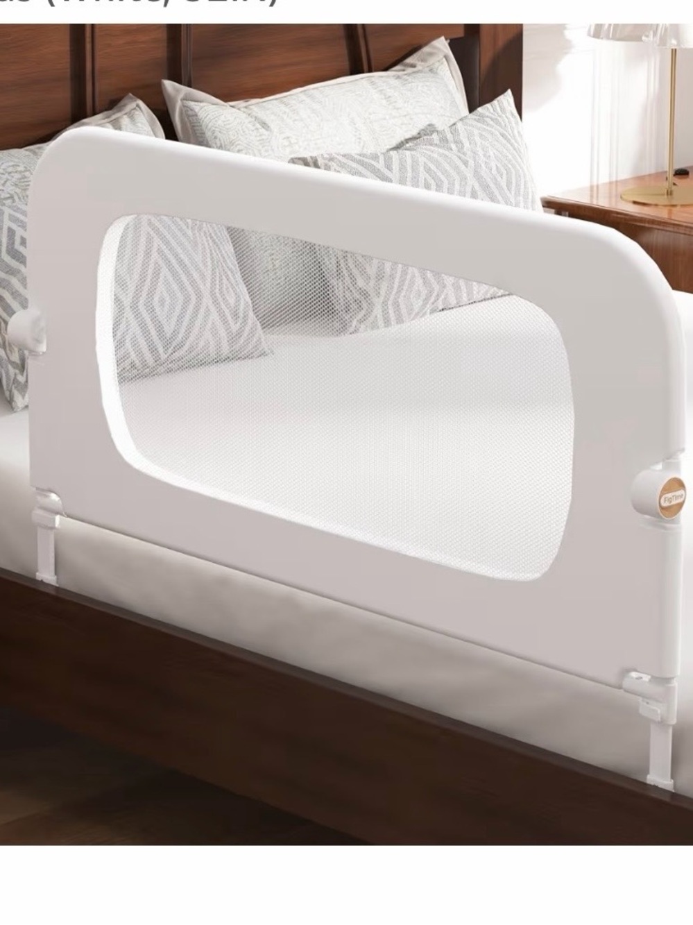 White Bed Rail Guard -